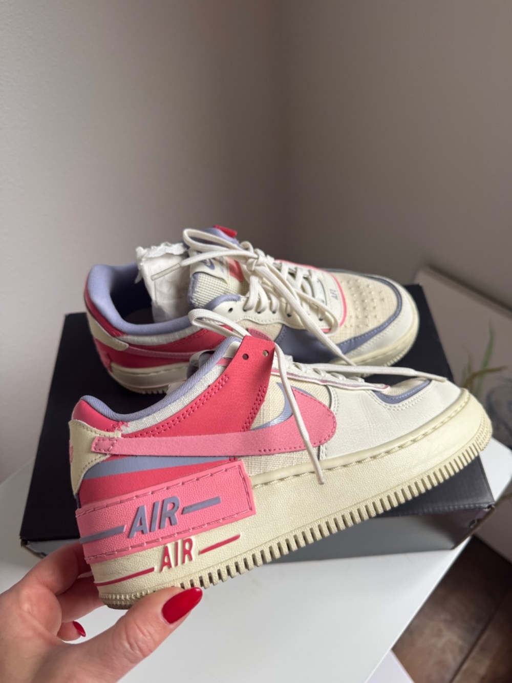 Nike Air Force 1 Shadow "Coconut Milk" sneakers Sz 6,5 with box - Picture 8 of 16